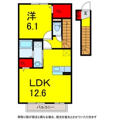 京成佐倉駅 徒歩3分 2階の物件間取画像